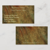 レザールックのビジネス&プロファイルカード 名刺 (正面/裏面)