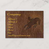 レザールックのロデオ 名刺 (裏面)