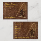 レザールックの漁師 名刺 (正面/裏面)