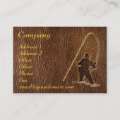 レザールックの漁師 名刺 (裏面)