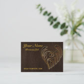 レザールックの花の暗闇 名刺 (スタンド正面)