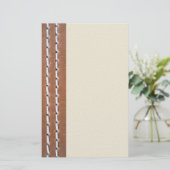 レザールックの質 便箋 (スタンド正面)