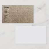 レザールックの質 名刺 (正面/裏面)