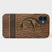 レザールックの魚 Case-Mate iPhoneケース (裏面(横))