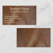 レザールックウェスタンスタイル9名刺 名刺 (正面/裏面)