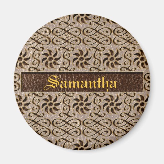 レザールックオーナメントソフト マグネット (正面)