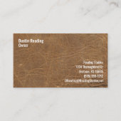 レザールックサンセリフスタイルセブンラインカスタム 名刺 (正面)