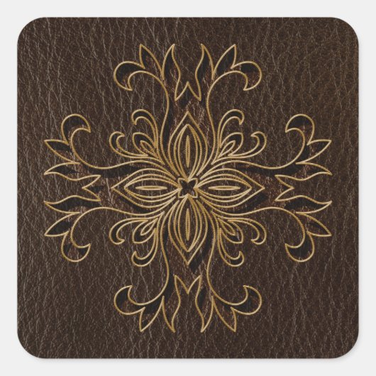 レザールックスターダーク スクエアシール (正面)