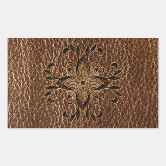 レザールックスター 長方形シール (正面)