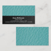 レザールックテクスチャビジネスカード 名刺 (正面/裏面)