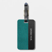 レザールックテクスチャビジネス荷物タグ ラゲッジタグ (裏面縦)