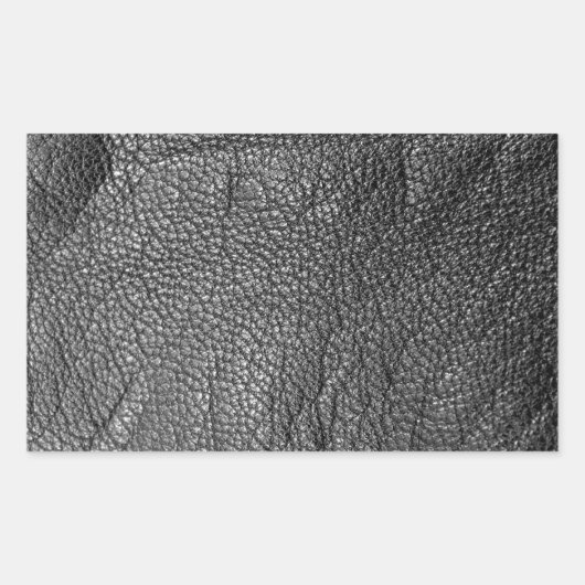 レザールックテクスチャ 長方形シール (正面)