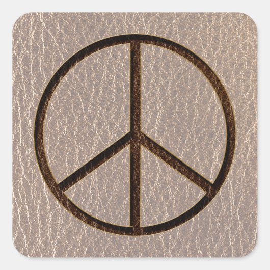 レザールックピースブラウンソフト スクエアシール (正面)