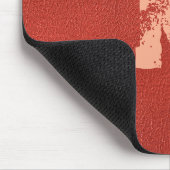 レザールックフェイク文字モノグラム名 マウスパッド (コーナー)