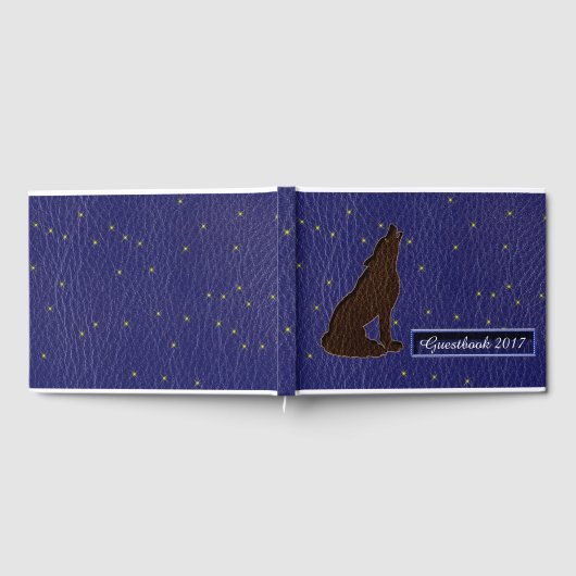 レザールック先住民アメリカ〔占星術の〕十二宮図ウルフ ゲストブック (全面)