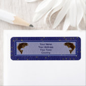 レザールック先住民アメリカ〔占星術の〕十二宮図サーモン ラベル (インサイチュ)