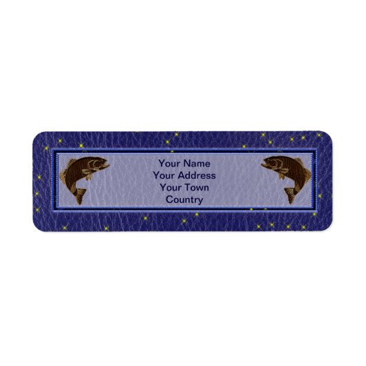 レザールック先住民アメリカ〔占星術の〕十二宮図サーモン ラベル (正面)