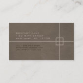 レザールック十字型エンジニア名刺 名刺 (裏面)