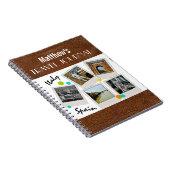 レザールック旅行ジャーナルと写真 ノートブック (右側)