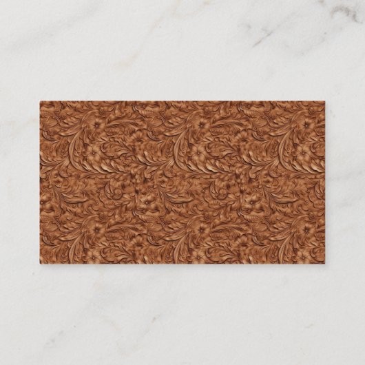 レザールック柄の名刺 名刺 (裏面)