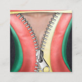 レザールック正方形の名刺 スクエア名刺 (正面)