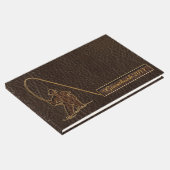 レザールック漁師ダーク ゲストブック (コーナー)