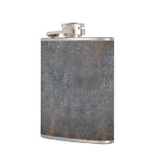 レザールック素朴で男らしく擦り切れたな|ブラウン フラスク (左)