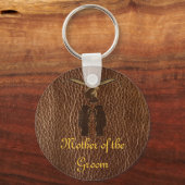 レザールック結婚ズ キーホルダー (正面)