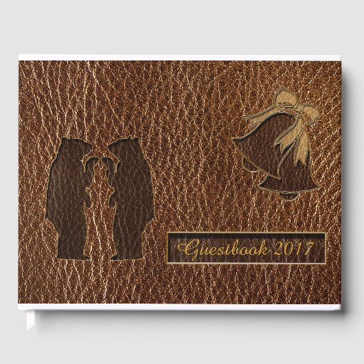 レザールック結婚ズ ゲストブック (正面)