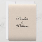 レザールック結婚式招待状 招待状 (裏面)