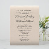 レザールック結婚式招待状 招待状 (スタンド正面)