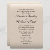 レザールック結婚式招待状 招待状 (正面/裏面)