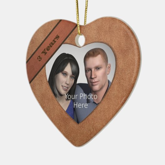 レザールック3周年記念：写真の追加 セラミックオーナメント (左)