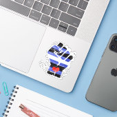 レザーレジストフィスト シール (ノートパソコンとiPhone)
