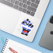 レザーレジストフィスト シール (ノートパソコンとiPhone)
