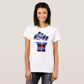 レザーレジストフィスト Tシャツ (正面フル)