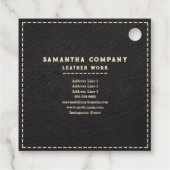 レザーワーカークラフトブラック フェイバータグ (裏面)