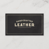 レザーワーカークラフトブラック 名刺 (正面)