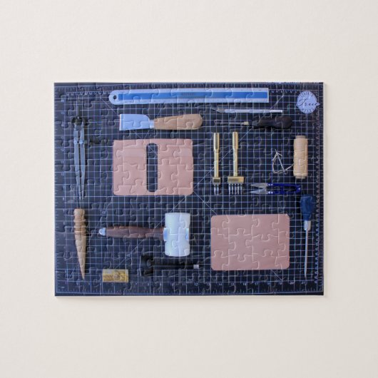 レザーワーカーツールキット – 8x10 - 110個 ジグソーパズル (横)