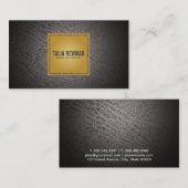 レザーヴィネットゴールデンバッキング 名刺 (正面/裏面)