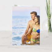 レザー伝統的ルック3周年記念カード カード (裏面)