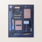 レザー作業用ツールキット – 11x14 - 252個 ジグソーパズル (縦)
