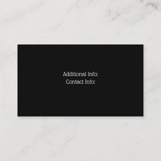 レザー名刺のギター弦 名刺 (裏面)