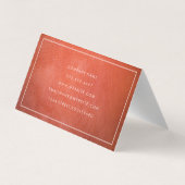 レザー実在エテート |不動産仲介業者エージェント 名刺 (裏面)