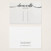 レザー書道ヘアクリップバレットディスプレイ (正面&裏面)