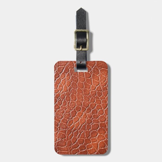 レザー模様 ラゲッジタグ (正面縦)