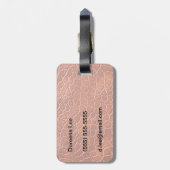 レザー模様 ラゲッジタグ (裏面縦)