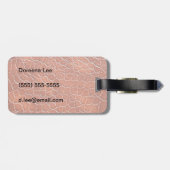 レザー模様 ラゲッジタグ (裏面横)