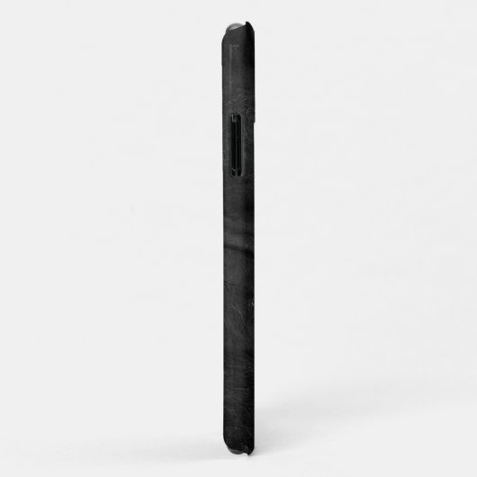 レザー白熱［赤熱］光を放つの黒デイジー Case-Mate iPhoneケース (裏面/右)