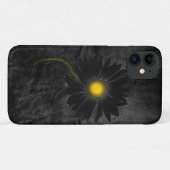 レザー白熱［赤熱］光を放つの黒デイジー Case-Mate iPhoneケース (裏面(横))